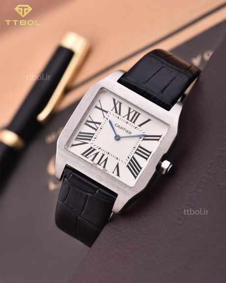 ساعت مچی مردانه کارتیر CARTIER SANTOS 100 b/s
