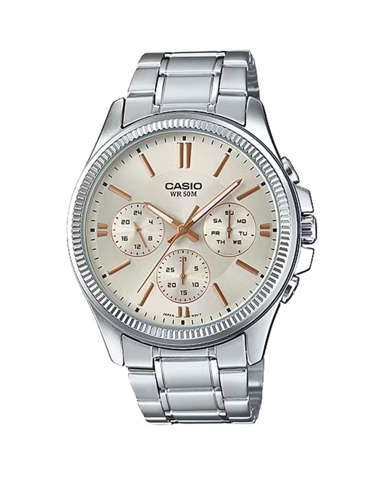 ساعت مچی مردانه کاسیو سه موتوره کلاسیک CASIO MTP-1375D-7A2V