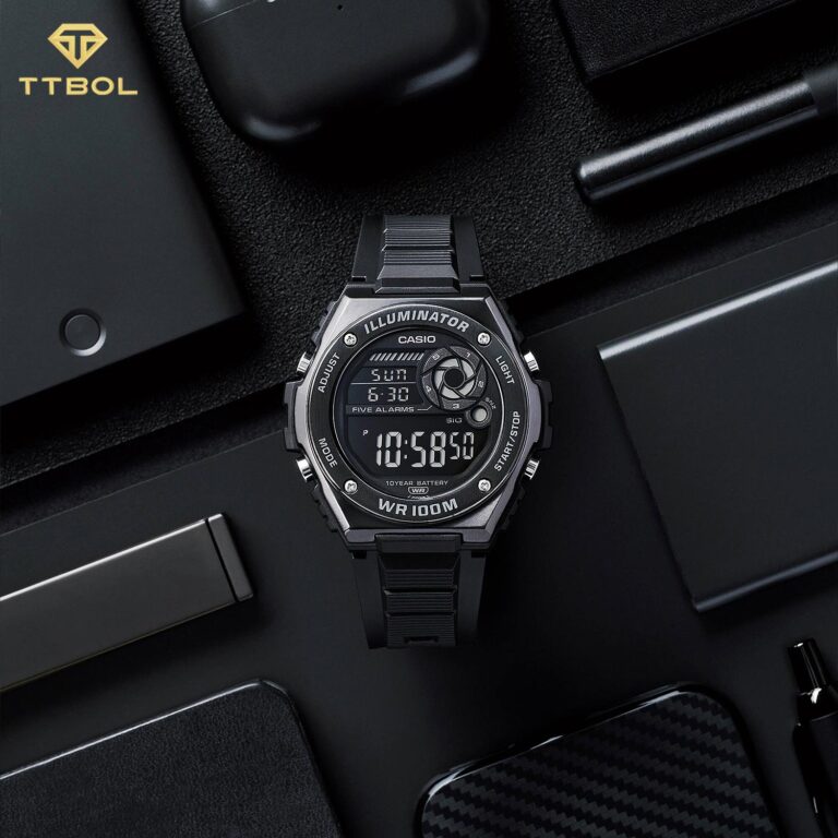 ساعت مردانه کاسیو ضد آب MWD-100HB-1BV