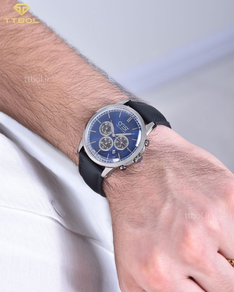 ساعت مچی مردانه بند چرمی کرست CREST 6214/2