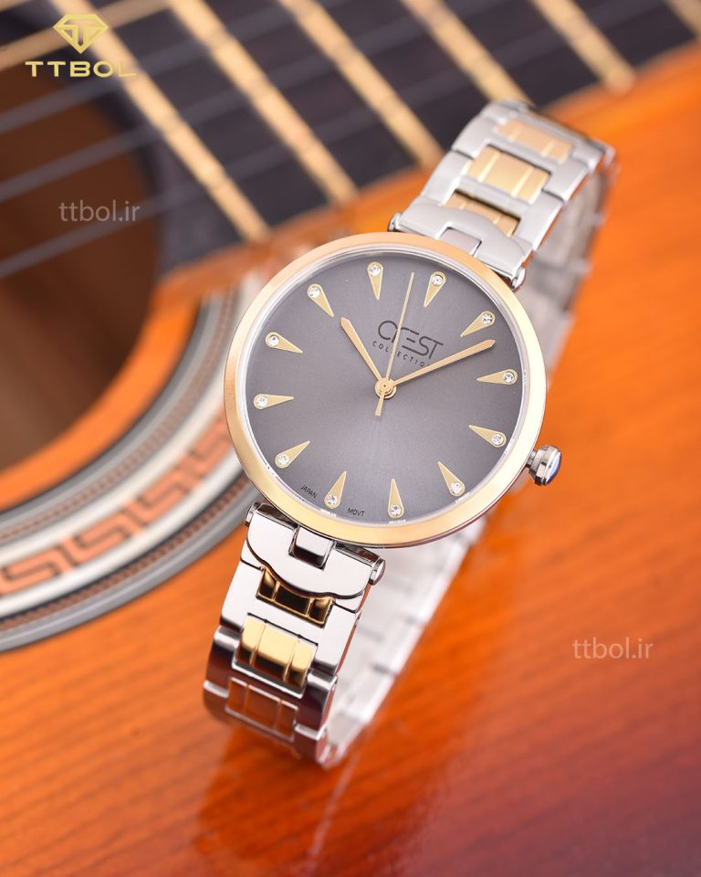 ساعت مچی زنانه بند فلزی کرست CREST 6184/5