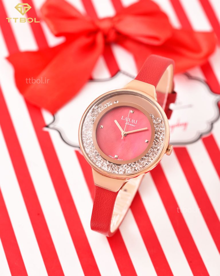 ساعت مچی زنانه لاکسمی نگین دار Laxmi 8075-2