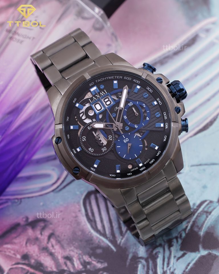 ساعت مچی مردانه لاکسمی سه موتور کرنوگراف 8130-1