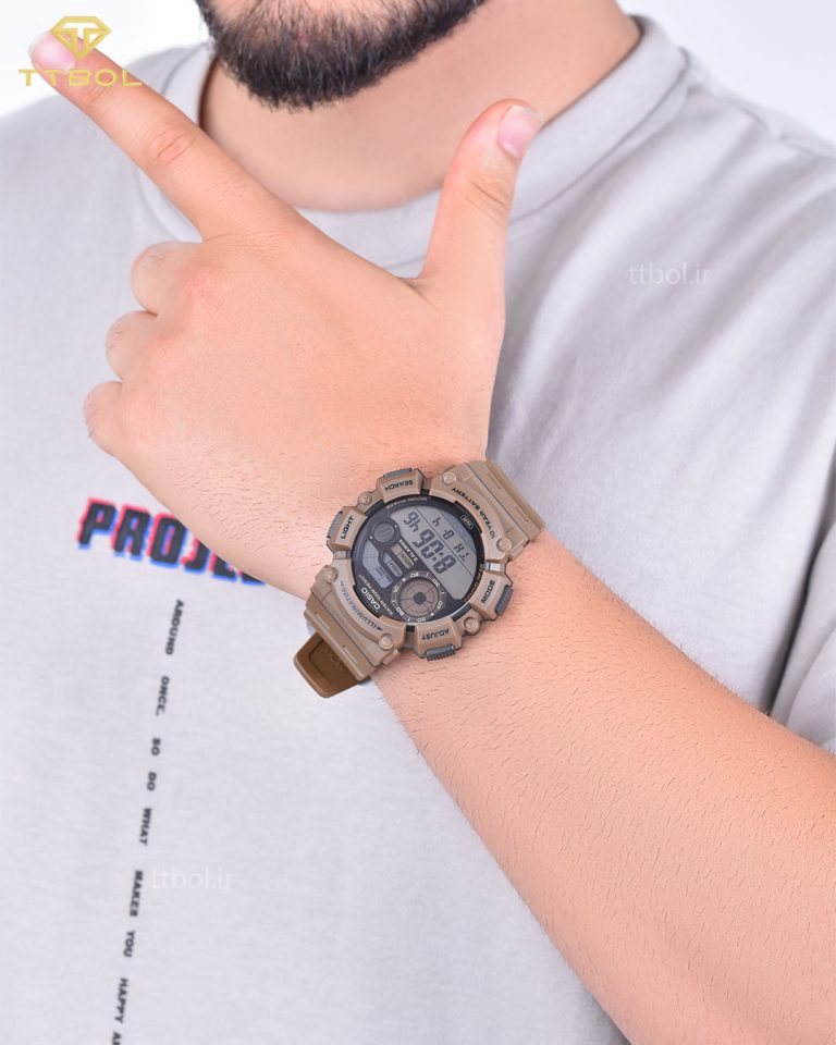 ساعت مچی مدانه کاسیو ضد آب WS-1500H-5AV