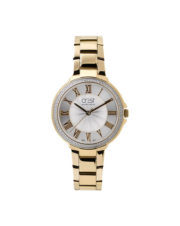 ساعت مچی زنانه طلایی کرست CREST Crest 6154/1