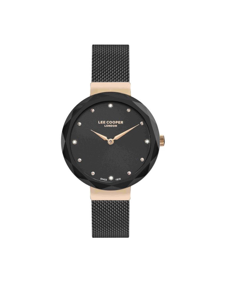 ساعت مچی زنانه لی کوپر مشکی رزگلد