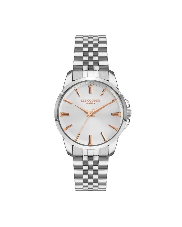 ساعت مچی زنانه لی کوپر تک موتوره سیلور رزگلد