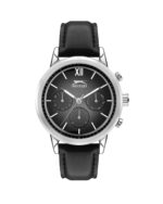 ساعت مچی مردانه بند چرم مشکی اسلازنجر SLAZENGER SL.09.2045.2.01