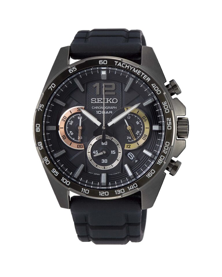 ساعت مچی مردانه سیکو کرنوگراف بند سیلیکونی SEIKO SSB349P1