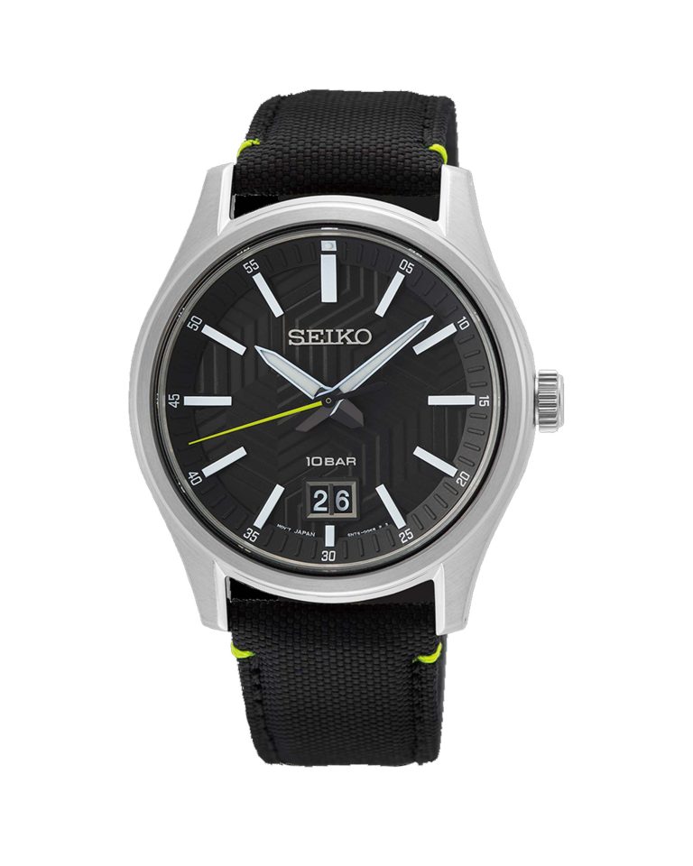 ساعت مردانه سیکو با بند برزنتی کد SEIKO SUR517P1