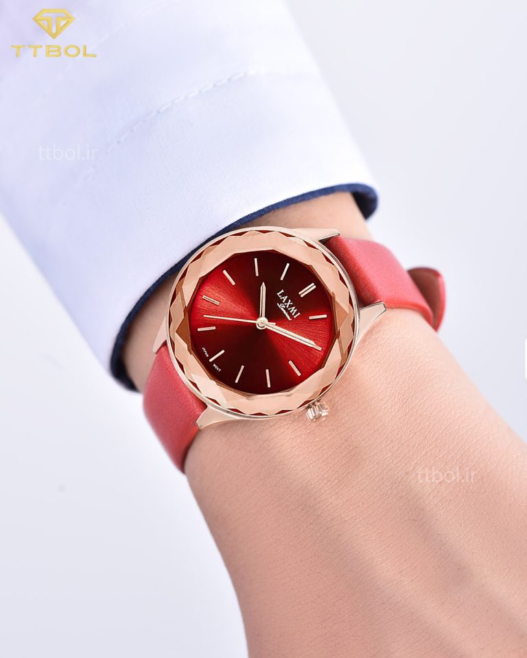 ساعت مچی زنانه لاکسمی قرمز LAXMI 8093-5