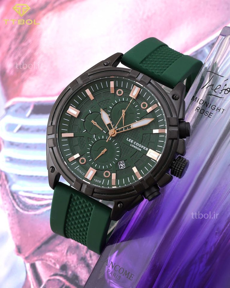 ساعت مچی مردانه لی کوپر بند سبز LEE COOPER LC07545.677