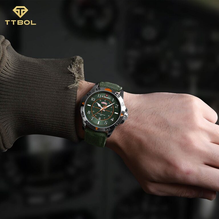 ساعت مچی مردانه ناوی فورس بند سبز NAVIFORCE NF9204N S/GN/GN