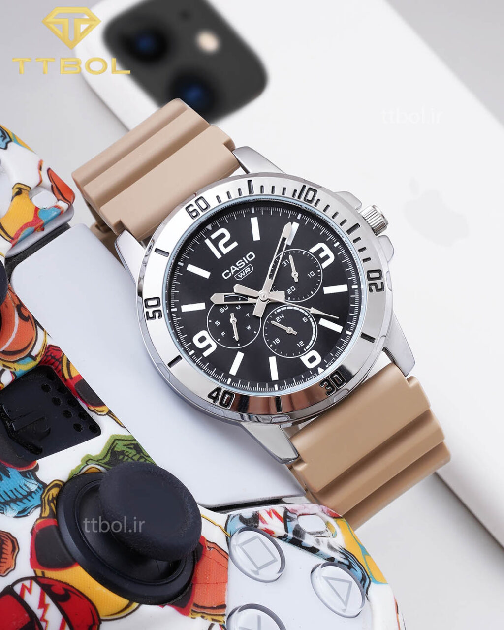 ساعت مچی مردانه کاسیو سه موتوره CASIO MTP-VD300-5B