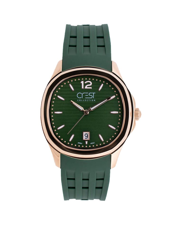 ساعت مچی مردانه کرست بند سبز CREST 6210/3