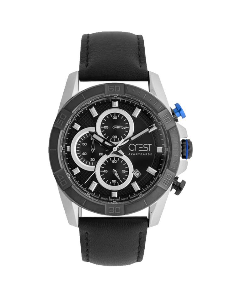 ساعت مچی مردانه کرست بند چرمی CREST 6211/3