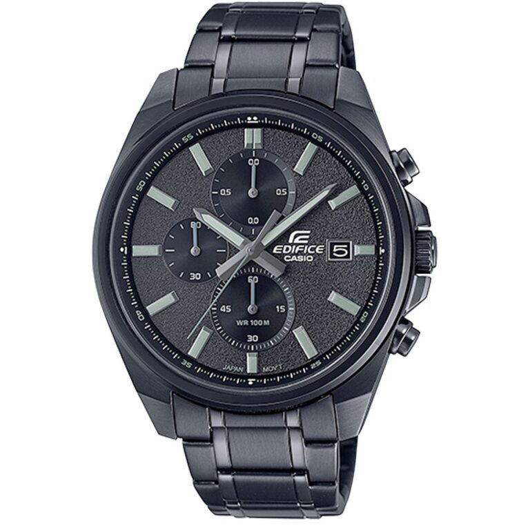 ساعت مچی مردانه کاسیو ادیفایس تمام مشکی CASIO EDIFICE EFV-610DC-1AV