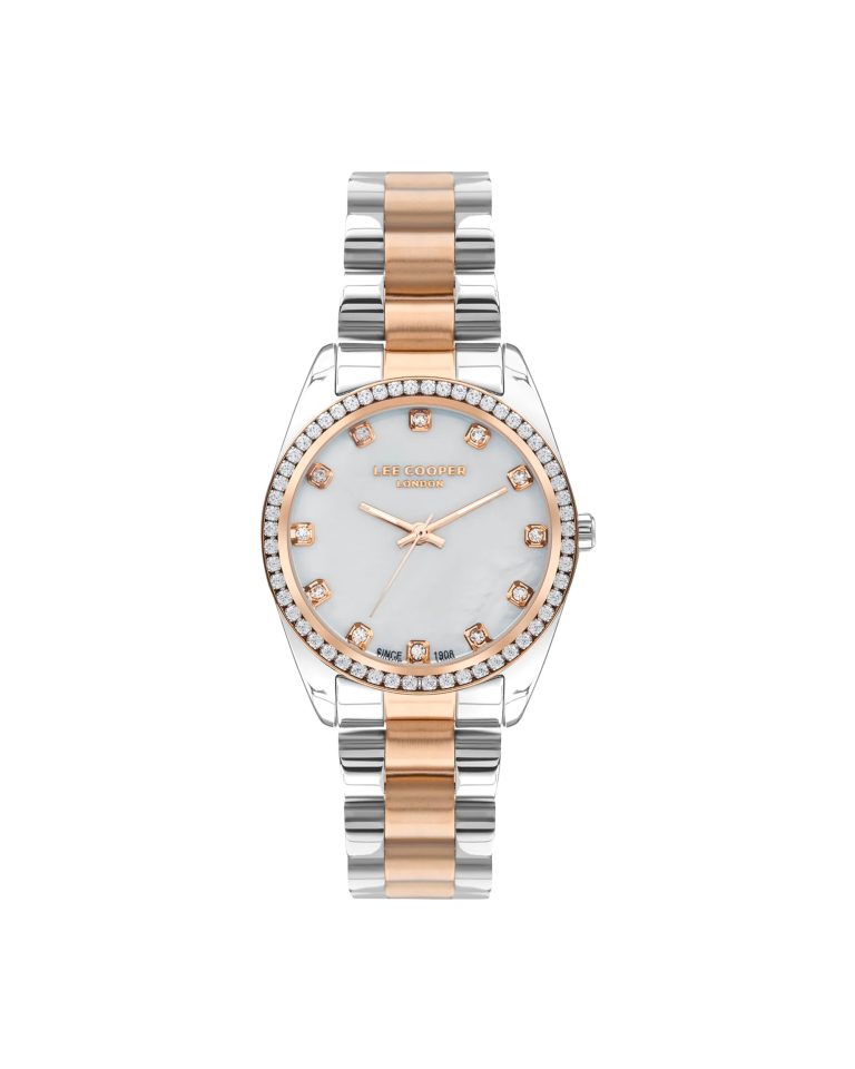 ساعت مچی زنانه لی کوپر سیلور رزگلد بند استیل LC07478.520
