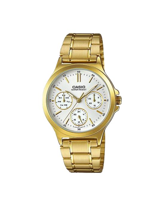 ساعت مچی زنانه کاسیو طلایی CASIO LTP-V300G-7Aساعت مچی زنانه کاسیو CASIO LTP-V300G-7AUDF