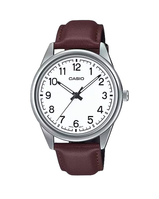 ساعت مچی مردانه کاسیو بند چرم CASIO MTP-V005L-7B4