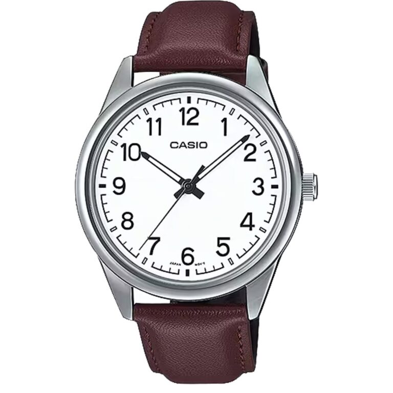 ساعت مچی مردانه کاسیو بند چرم CASIO MTP-V005L-7B4
