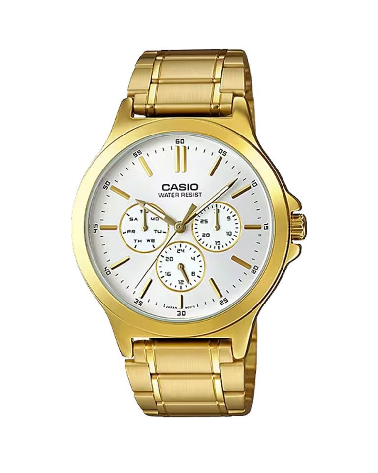 ساعت مچی مردانه طلایی کاسیو جنرال CASIO MTP-V300G-7AUDF