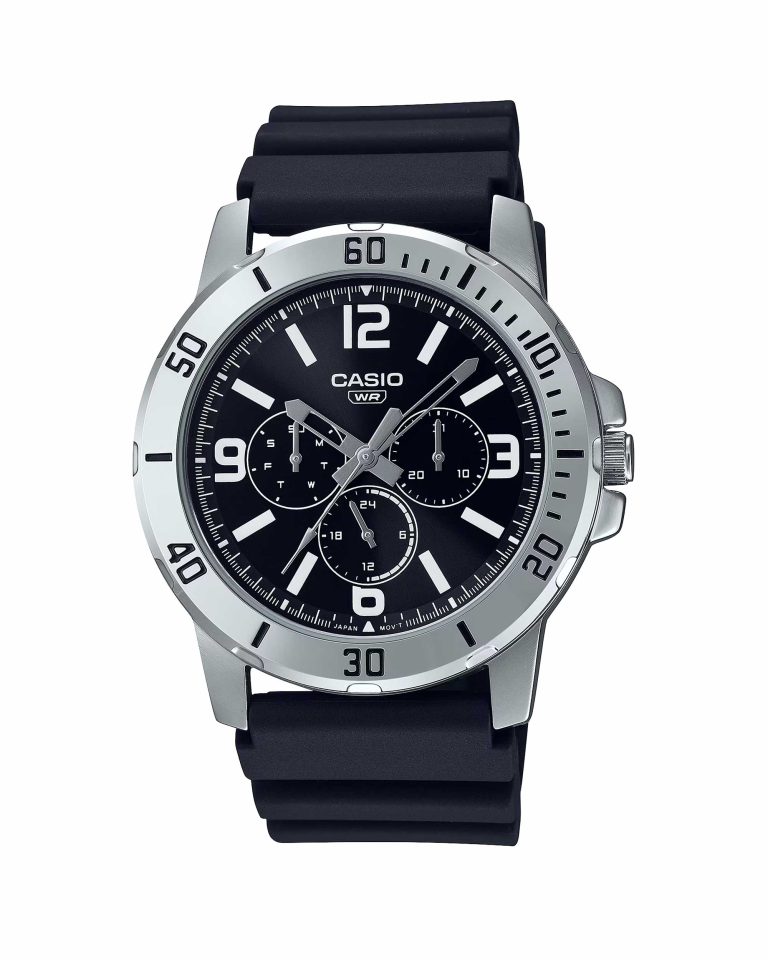 ساعت مچی مردانه کاسیو بند مشکی CASIO MTP-VD300-1B