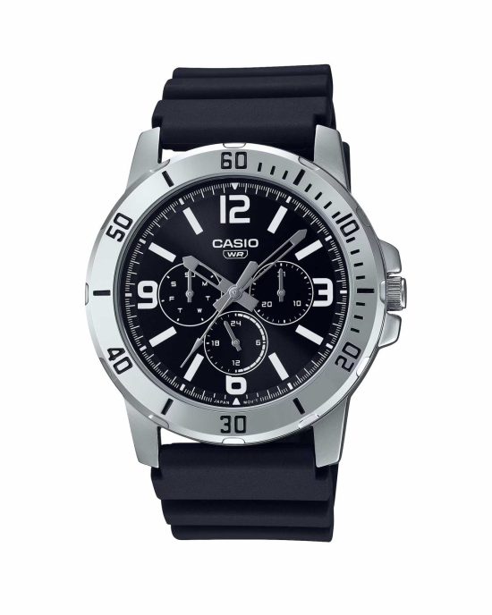 ساعت مچی مردانه کاسیو بند مشکی CASIO MTP-VD300-1B