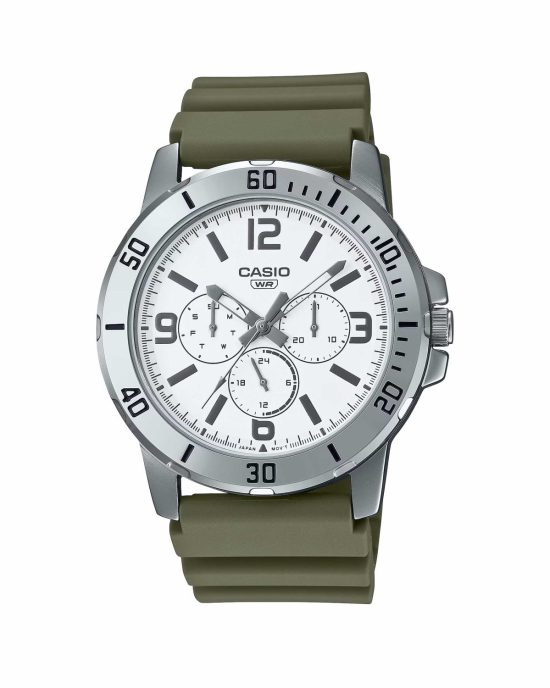 ساعت مچی مردانه کاسیو بند سبز CASIO MTP-VD300-3B