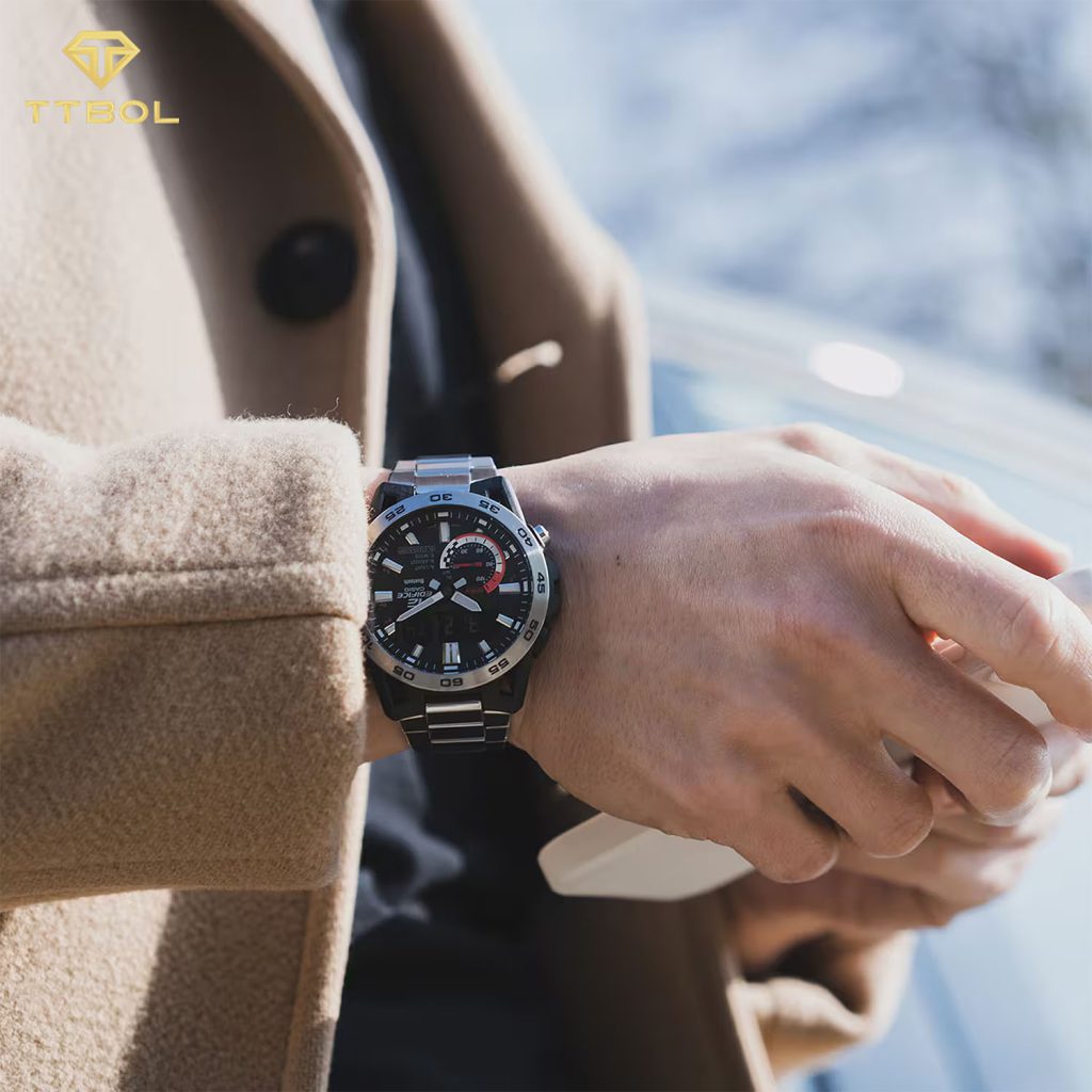 ساعت مچی مردانه کاسیو ادیفیس بلوتوث دار CASIO EDIFICE ECB-40D-1A