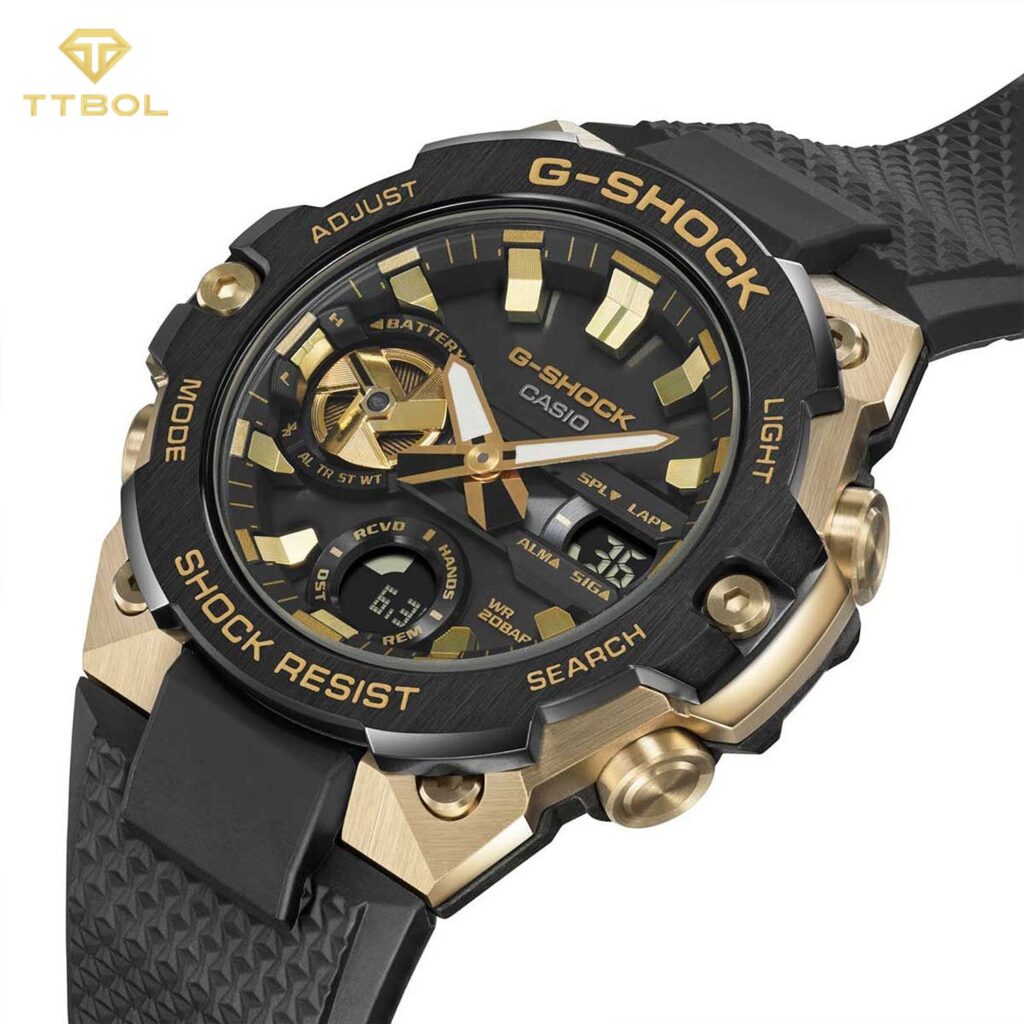 ساعت مچی مردانه کاسیو جیشاک سولار و بلوتوثی G-SHOCK GST-B400GB-1A9