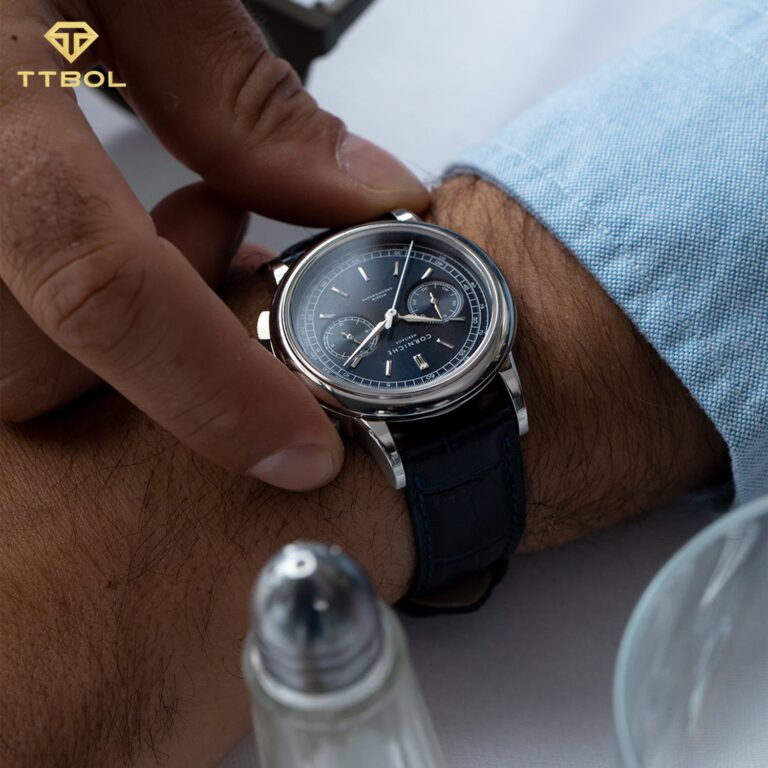 ساعت مچی مردانه لاکچری از برند کورنیش CORNICHE Heritage Chronograph NOVELTY 65409