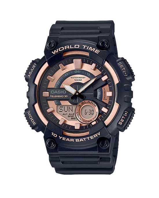 ساعت مچی مردانه کاسیو باطری ده ساله CASIO AEQ-110W-1A3