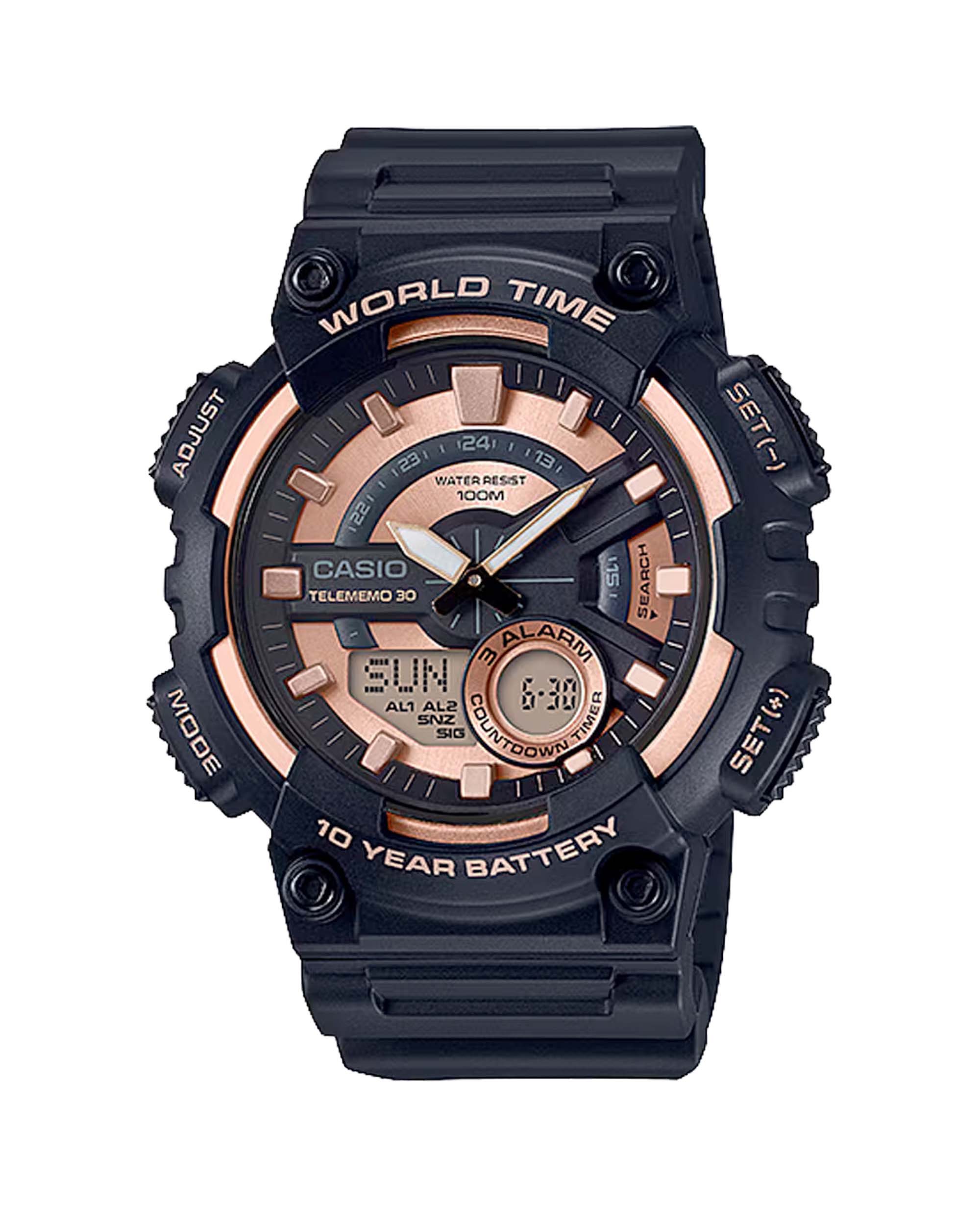 ساعت مچی مردانه کاسیو باطری ده ساله CASIO AEQ-110W-1A3