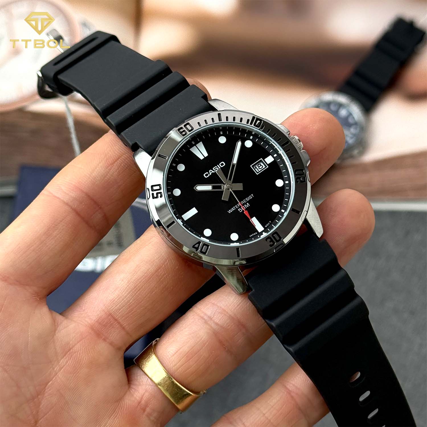 CASIO MTP-VD01-1EV ساعت مچی مردانه کاسیو CASIO MTP-VD01-1EV