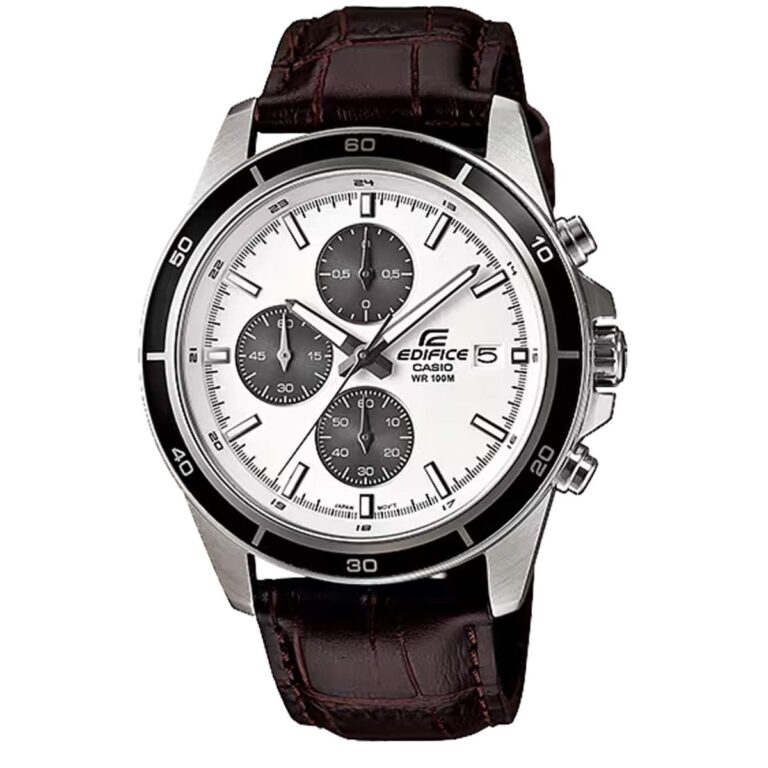 ساعت مچی کاسیو سری ادیفایس بند چرم کد EFR-526L-7AV