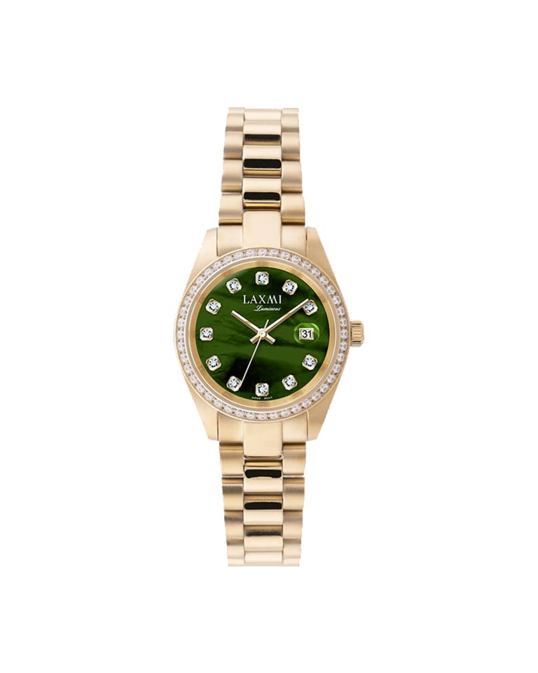ساعت مچی زنانه لاکسمی طلایی اورجینال LAXMI 8146-5
