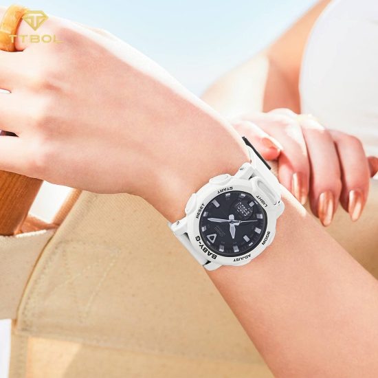 ساعت مچی زنانه کاسیو بی بی جی سفید رنگ CASIO BABY-G BGA-310-7A2