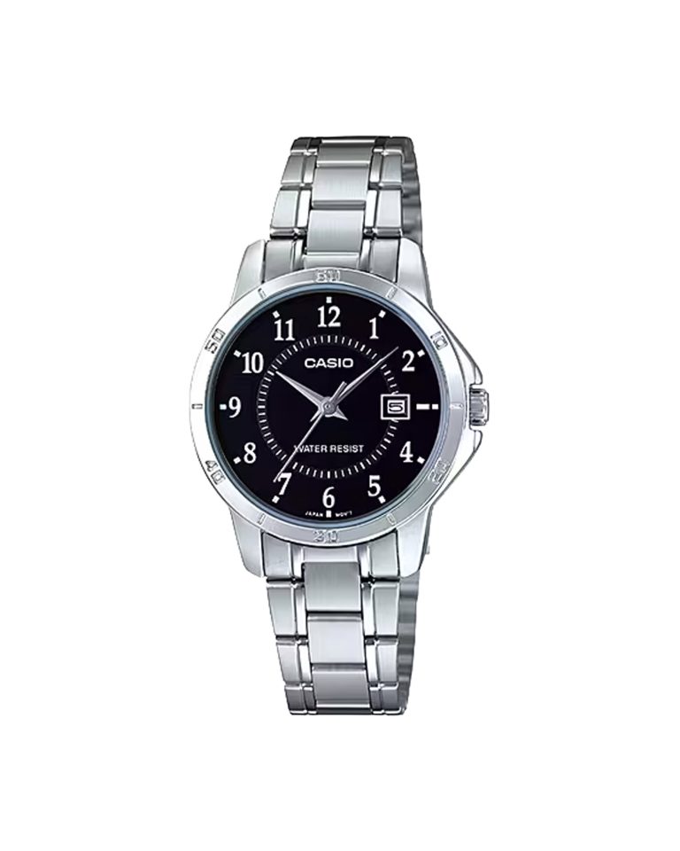 ساعت مچی زنانه کاسیو بند استیل CASIO LTP-V004D-1B