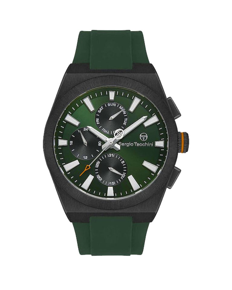ساعت مچی مردانه بند سبز رنگ برند سرجیو تاچینی SERGIO TACCHINI ST.1.10362-3