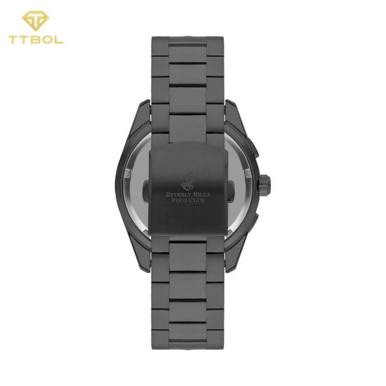 ساعت مچی مردانه بورلی هیلز پولو کلاب خاکستری رنگ BEVERLY HILLS POLO CLUB BP3409X.060