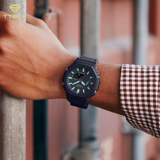ساعت مچی کاسیو جیشاک با ضمانت پوزیترون CASIO G-SHOCK GA-2100RC-1A