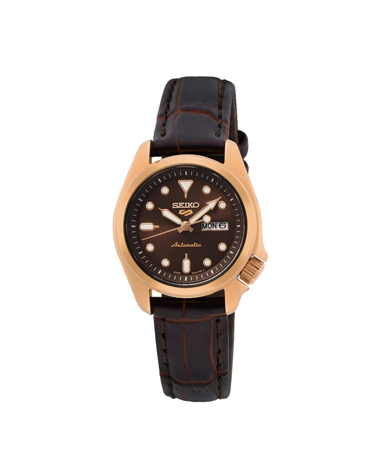 ساعت مچی زنانه سیکو 5 بند چرمی SEIKO 5 SRE006K1