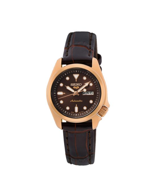 ساعت مچی زنانه سیکو 5 بند چرمی SEIKO 5 SRE006K1