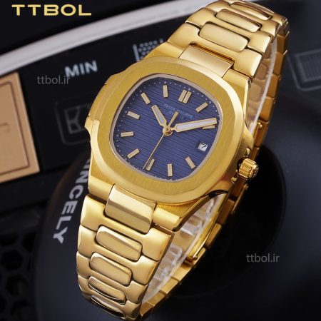 ساعت مچی زنانه پتک فیلیپ طلایی PATEK PHILIPPE M8058 G/BE