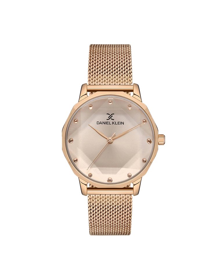 ساعت مچی زنانه دنیل کلین رزگلد رنگ DANIEL KLEIN DK.1.12901-3
