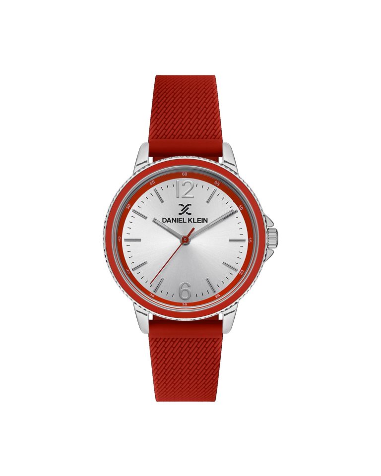 ساعت مچی زنانه دنیل کلین بند قرمز DANIEL KLEIN DK.1.13470-2