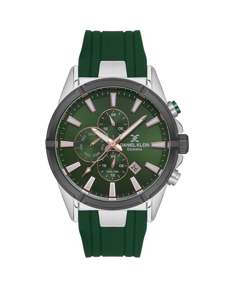 ساعت مچی مردانه دنیل کلین بند سبز DANIEL KLEIN DK.1.13558-3