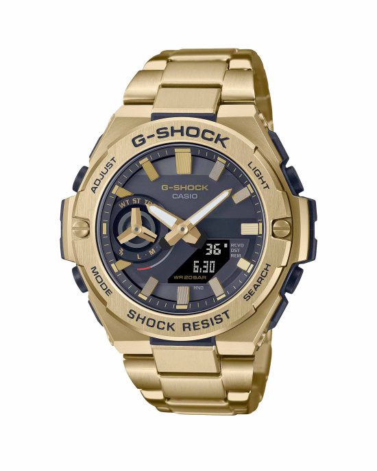 ساعت مچی مردانه کاسیو جیشاک طلاییCASIO G-SHOCK GST-B500GD-9A