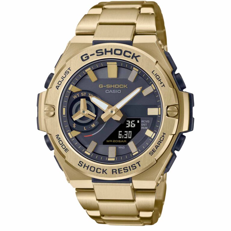ساعت مچی مردانه کاسیو جیشاک طلاییCASIO G-SHOCK GST-B500GD-9A